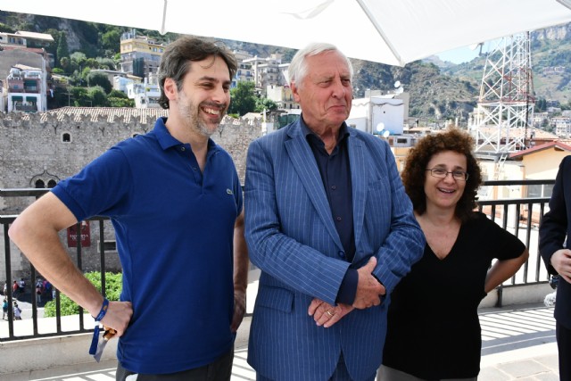 Carlo Dutto, Peter Greenaway e Raffaella Spizzichino  - TAORMINA 2019