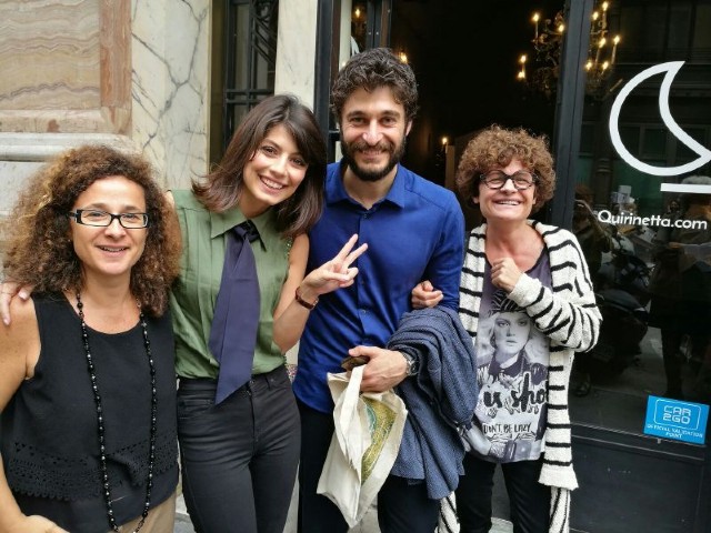 Da sinistra: Raffaella Spizzichino, Alessandra Mastronardi, Lino Guanciale, Maya Reggi